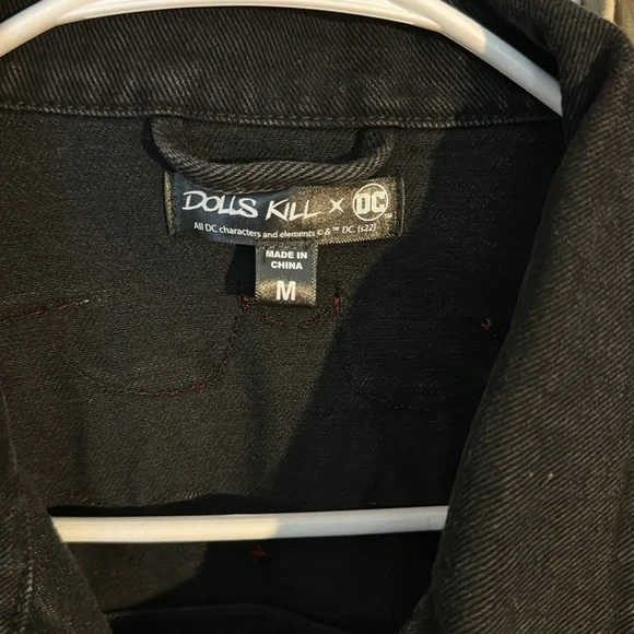 DC black denim jacket